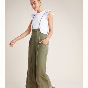Anthropologie Asha Bib Front Utility Overalls